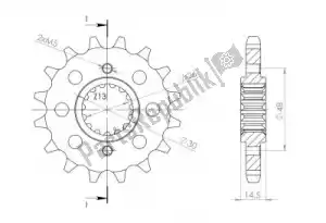 SUPERSPROX SU133917 ktw front 17t, 530 - Bottom side