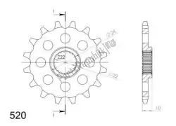 Here you can order the ktw front 16t, 520 from Supersprox, with part number SU140216:
