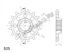 Here you can order the ktw front 16t, 525 from Supersprox, with part number SU140416: