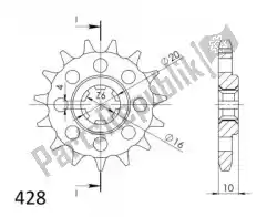 Qui puoi ordinare ktw anteriore 15t, 428 da Supersprox , con numero parte SU141015: