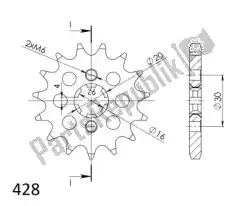 Here you can order the ktw front 16t from Supersprox, with part number SU141716: