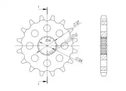 Here you can order the ktw front 17t, 530 from Supersprox, with part number SU142317: