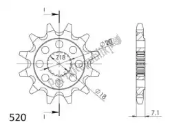 Here you can order the ktw front 11t, 520 from Supersprox, with part number SU142711: