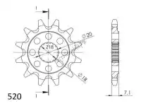 SU142714, Supersprox, Ktw anteriore 14t, 520    , Nuovo