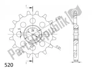 SUPERSPROX SU150714 ktw front 14t, 520 - Bottom side