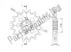Here you can order the ktw front 14t, 520 from Supersprox, with part number SU151114: