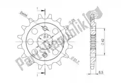 Here you can order the ktw front 13t, 520 from Supersprox, with part number SU151213: