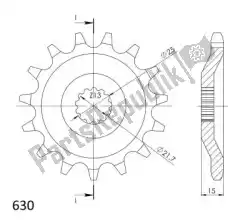 Here you can order the ktw front 15t from Supersprox, with part number SU151415: