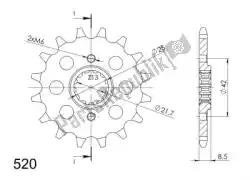 ktw front 16t, 520 van Supersprox, met onderdeel nummer SU151616, bestel je hier online: