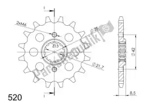 SUPERSPROX SU151616 ktw front 16t, 520 - Onderkant