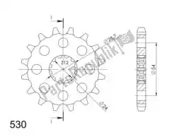 Here you can order the ktw front 17t, 530 from Supersprox, with part number SU151717: