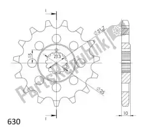 SUPERSPROX SU152115 ktw front 15t - Bottom side