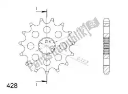 Qui puoi ordinare ktw anteriore 14t, 428 da Supersprox , con numero parte SU155814: