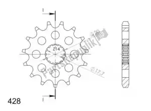 SUPERSPROX SU155818 ktw anteriore 18t, 428 - Il fondo