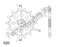 Here you can order the ktw front 13t, 520 from Supersprox, with part number SU156413: