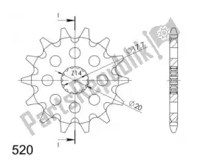 SUPERSPROX SU156413 ktw front 13t, 520 - Bottom side