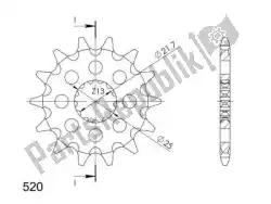 Here you can order the ktw front 13t, 520 from Supersprox, with part number SU156513: