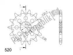 Aquí puede pedir ktw delantero 17t, 520 de Supersprox , con el número de pieza SU156517: