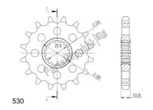 SUPERSPROX SU157916 ktw front 16t, 530 - Bottom side