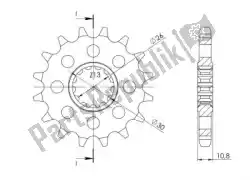 Qui puoi ordinare ktw anteriore 17t, 530 da Supersprox , con numero parte SU157917: