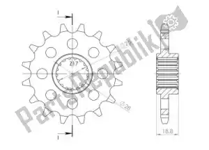 SUPERSPROX SU170416 ktw front 16t, 525 - Bottom side