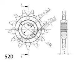 Ici, vous pouvez commander le ktw avant 13t, 520 auprès de Supersprox , avec le numéro de pièce SU171513: