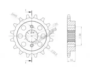 SUPERSPROX SU173614 ktw przód 14t, 520 - Dół