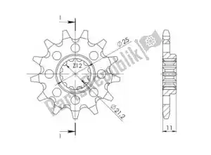 SUPERSPROX SU182417 ktw delantero 17t, 520 - Lado inferior
