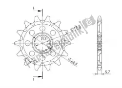 Here you can order the ktw front 13t, 520 from Supersprox, with part number SU182513: