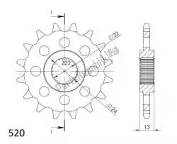 Here you can order the ktw front 16t, 520 from Supersprox, with part number SU1112616: