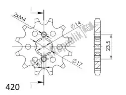 Here you can order the ktw front 12t, 420 from Supersprox, with part number SU1112812: