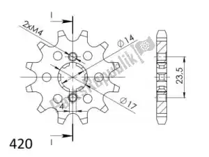 SUPERSPROX SU1112812 ktw front 12t, 420 - Bottom side