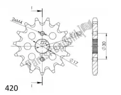 Here you can order the ktw front 16t, 420 from Supersprox, with part number SU1125616: