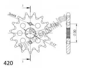 SUPERSPROX SU1125616 ktw front 16t, 420 - Bottom side