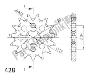 SUPERSPROX SU1126415 ktw przód 15t, 428 - Dół