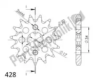 SU1126416, Supersprox, Ktw front 16t, 428    , New