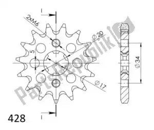 SUPERSPROX SU1126416 ktw przód 16t, 428 - Dół