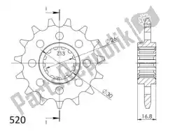 Here you can order the ktw front 15t, 520 from Supersprox, with part number SU1126915: