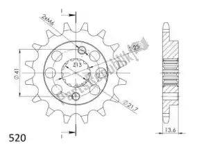 SUPERSPROX SU1130716 ktw front 16t, 520 - Bottom side