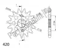 SU1131014, Supersprox, Ktw anteriore 14t, 420    , Nuovo