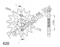 SU1131015, Supersprox, Ktw front 15t, 420    , New