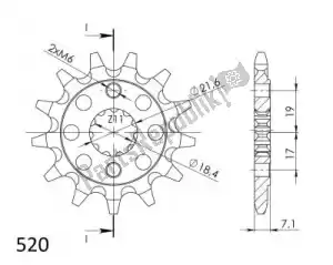 SUPERSPROX SU1132113 ktw anteriore 13t, 520 - Il fondo