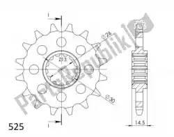 Here you can order the ktw front 15t, 525 from Supersprox, with part number SU1133215: