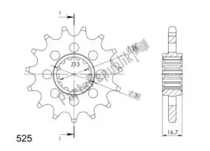 SUPERSPROX SU1137015 ktw front 15t, 525 - Onderkant