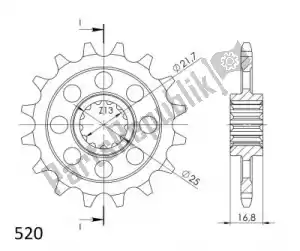 SUPERSPROX SU1137316 ktw front 16t, 520 - Bottom side