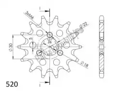 Here you can order the ktw front 14t, 520 from Supersprox, with part number SU1144514: