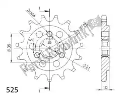 Qui puoi ordinare ktw anteriore 14t, 525 da Supersprox , con numero parte SU1144814: