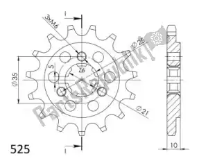 SUPERSPROX SU1144814 ktw anteriore 14t, 525 - Il fondo