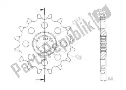 Here you can order the ktw front 15t, 525 from Supersprox, with part number SU1153715: