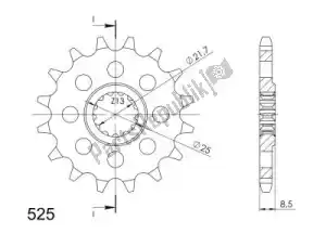 SUPERSPROX SU1153716 ktw front 16t, 525 - Bottom side